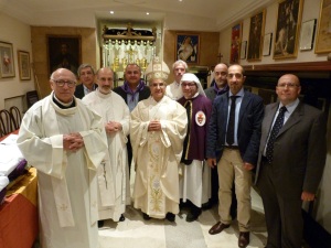 vescovo, sacerdoti e CdA confraternita