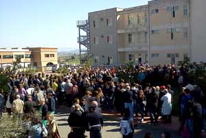 Manifestazione pro ospedale Ferro Branciforti Capra con i sindaci di Leonforte, Assoro e Nissoria