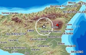 Terremoto ML 2.5 il 13-09-2022 ore 01:45:10 a 9 km NE Regalbuto