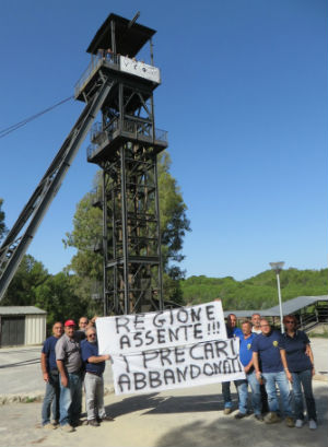 Stato di agitazione dei lavoratori del Parco Minerario Floristella-Grottacalda