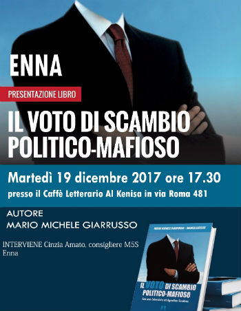 Mario Giarrusso (M5S) presenta il libro “Il voto di scambio politico-mafioso”