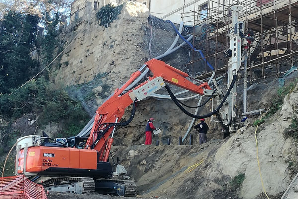 Enna: completato il muro di sostegno di Viale Caterina Savoca, entro aprile la fine dei lavori