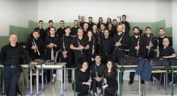 Esibizione dell’Ensemble di Clarinetti Càlamus all’auditorium del liceo musicale Colajanni di Enna