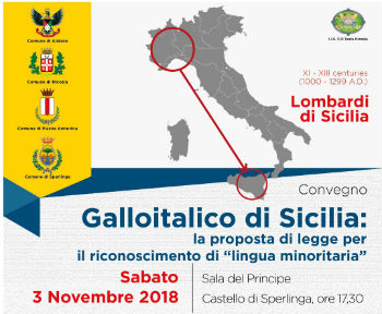 Status di minoranza linguistica storica per il Galloitalico di Sicilia. Convegno a Sperlinga – Sospeso per maltempo