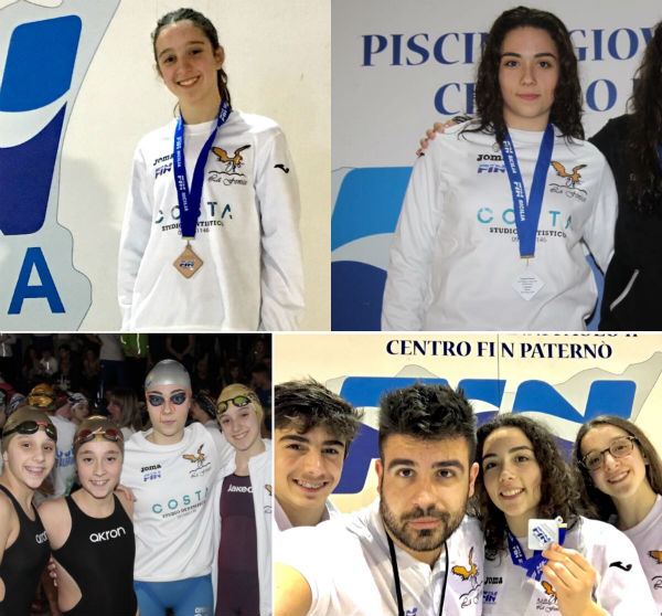 Tre medaglie per la Fenice nuoto di Enna ai campionati regionali