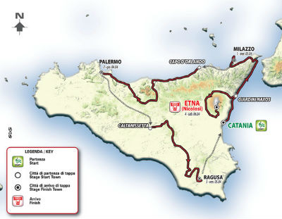 Strade chiuse circa due ore prima del passaggio della 3^ Tappa ciclistica del Giro Di Sicilia