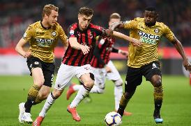 CALCIO: SERIE A. LASAGNA REPLICA A PIATEK, MILAN-UDINESE 1-1