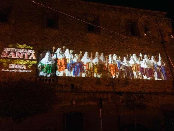 Enna, illuminazione artistica per la Settimana Santa 2019