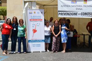 Enna. ASP in piazza per promuovere l’informazione  sulla prevenzione dei tumori e sulla  donazione sangue e organi