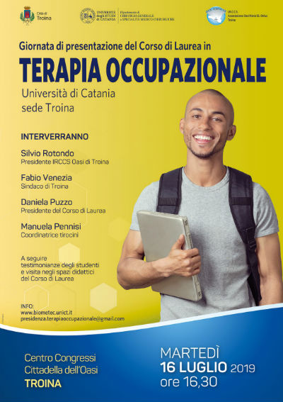 Oasi Troina: giornata di presentazione del corso di laurea in “Terapia Occupazionale”