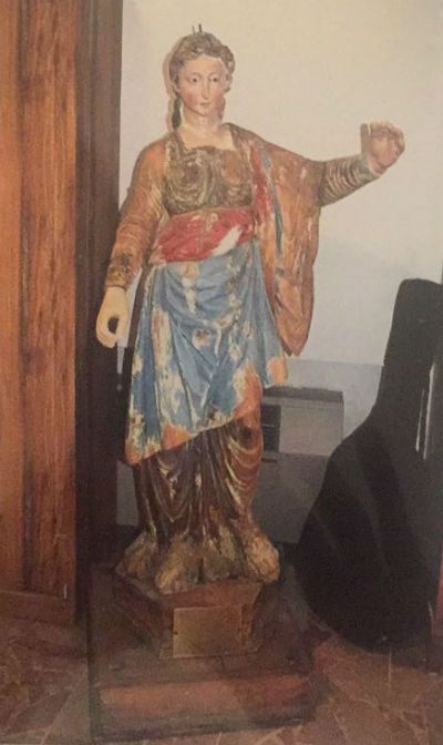Enna, restaurata la statua di Santa Lucia risalente al 500 spagnolo custodita a San Tommaso