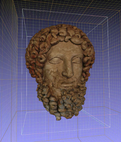 Ricostruzione virtuale in 3D, attraverso tecnologie di realtà aumentata, della Dea di Morgantina e della testa di Ade