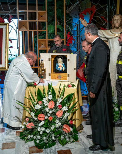 Troina. Irccs Oasi: conclusa la visita del reliquiario delle lacrime della Madonna di Siracusa