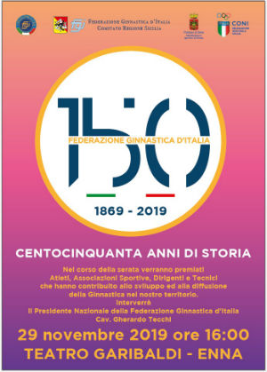 Enna. Federazione Ginnastica Italiana festeggia al Teatro Garibaldi i suoi 150 anni