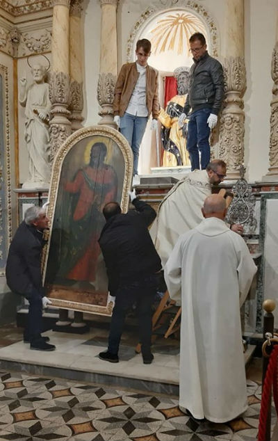 Aidone: torna visibile ai fedeli il simulacro di San Filippo apostolo