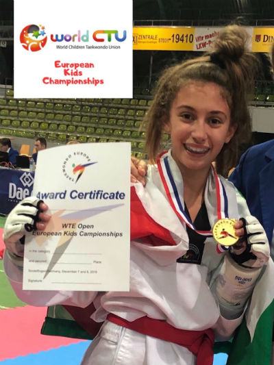 Campionato WTE. Anthea Mangione è la nuova campionessa europea a soli 11 Anni