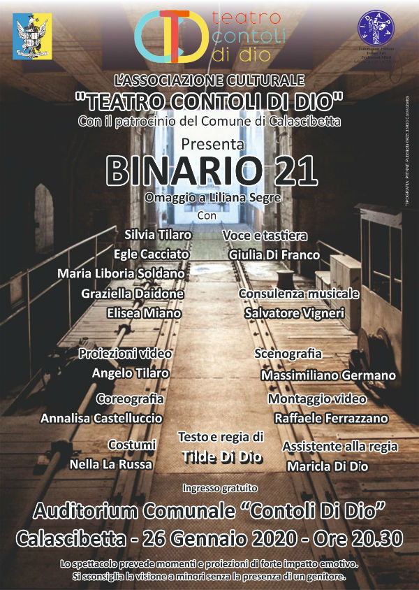 Calascibetta: “Binario 21”, ovvero le azioni disumane dei nazisti raccontate in uno spettacolo-documentario