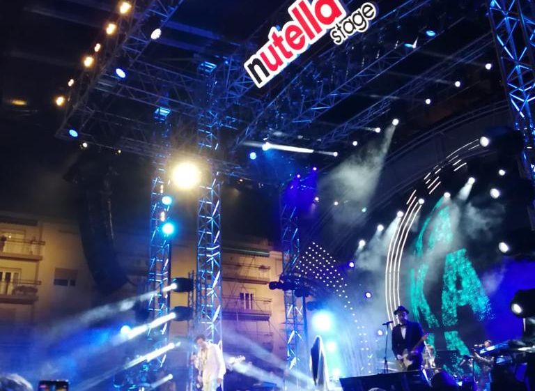Sanremo, il Festival tra palco e città, successo per il Nutella stage
