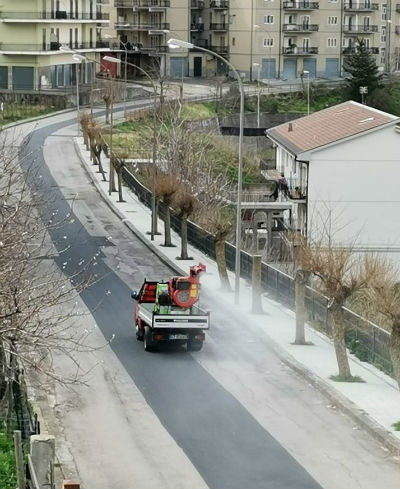 Cerami: effettuata igienizzazione e sanificazione dell’intero territorio urbano