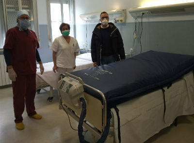 Donazione alla terapia intensiva di Nicosia, di recente attivata