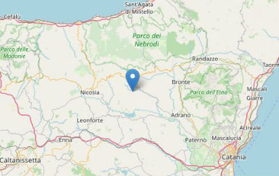 Terremoto ML 2.2 il 28-01-2023 ore 16:26:32 a 8 km SE Troina