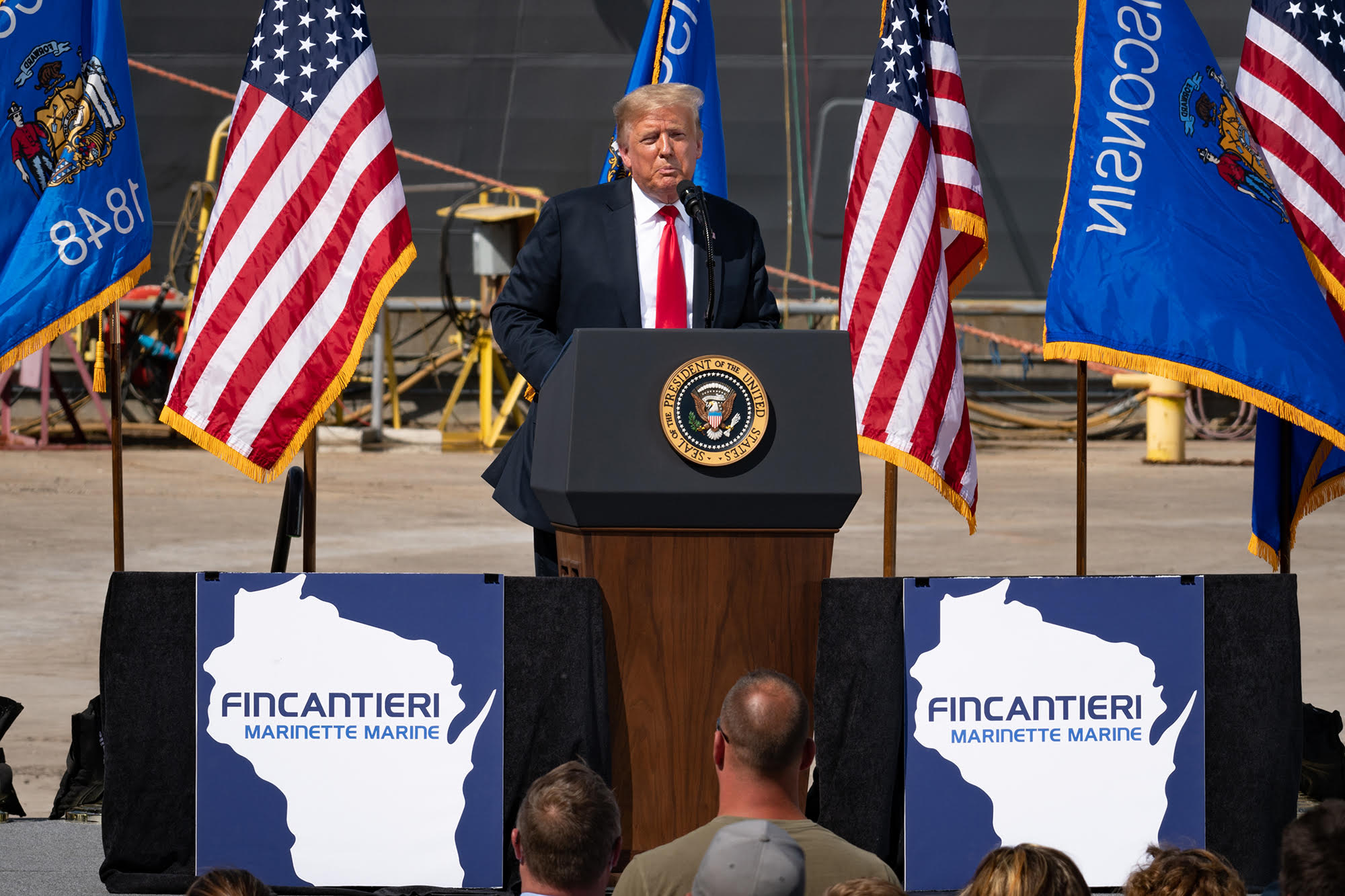 Fincantieri, Trump visita Marinette Marine in Wisconsin