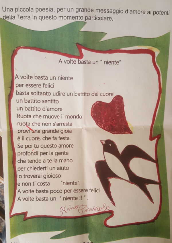 Catenanuova. Messaggio d’amore ai potenti della Terra nella poesia di Antonino Pinerolo