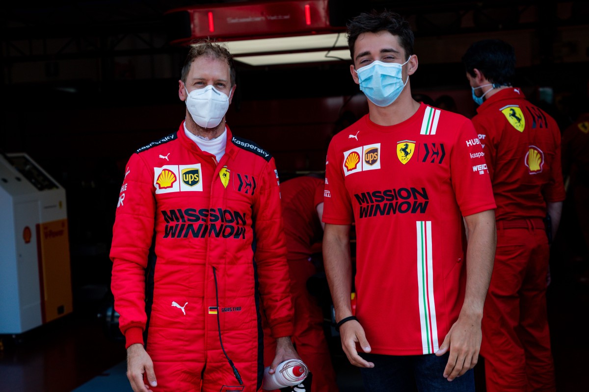 Gp Stiria, le Ferrari si toccano ritirati Vettel e Leclerc