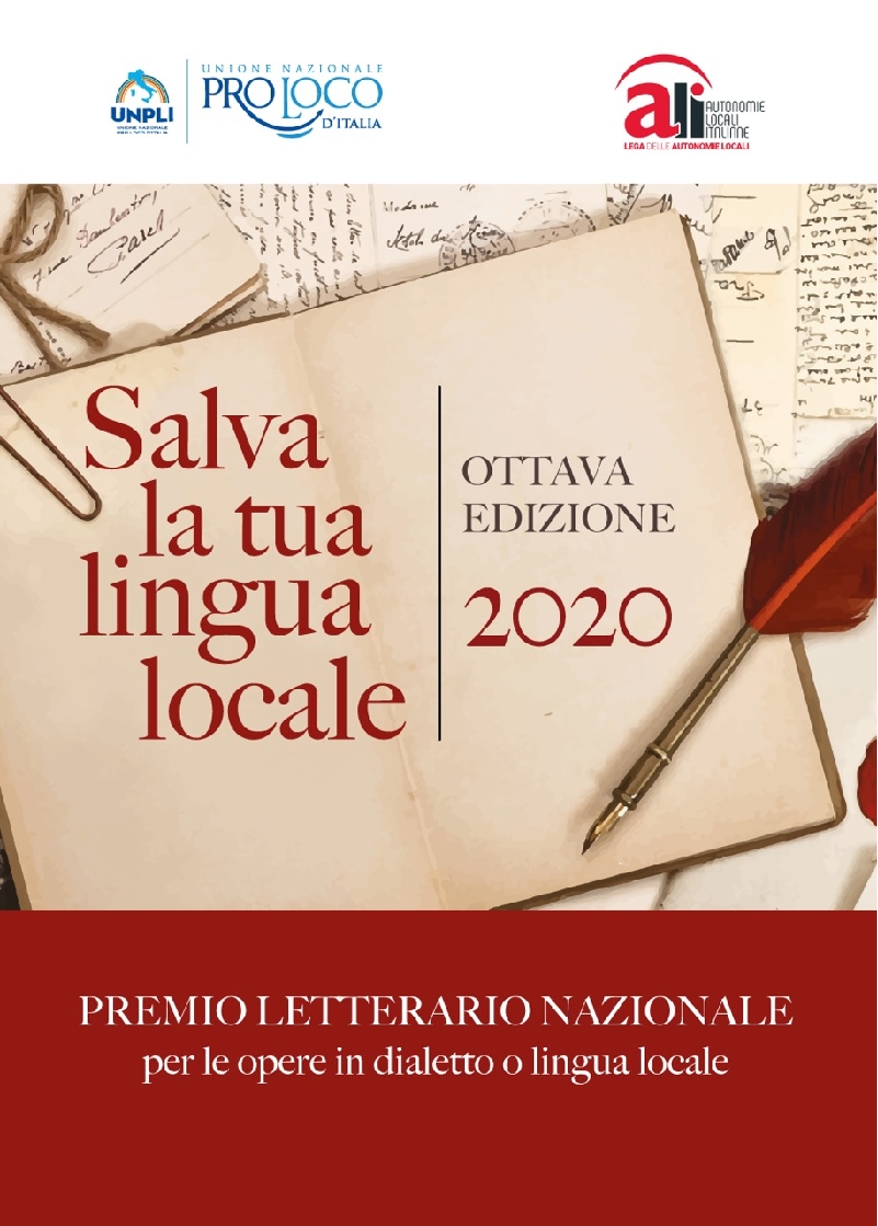 Al via ottava edizione del premio “Salva la tua lingua locale”
