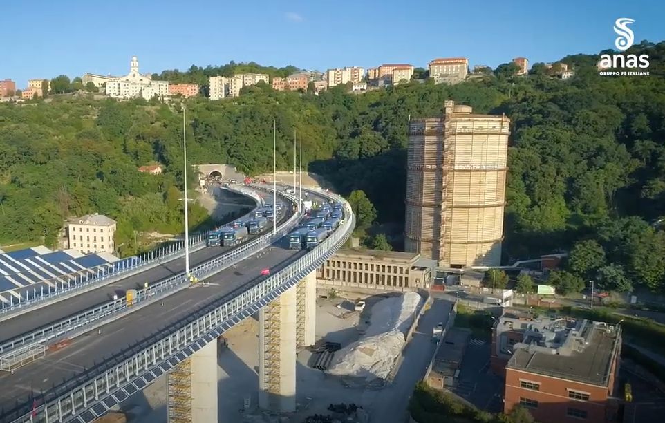 Ponte di Genova, il collaudo statico ha dato esito positivo