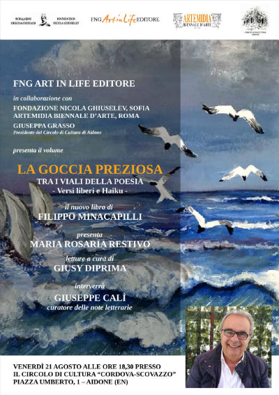 Aidone: presentato il quarto libro di Filippo Minacapilli “La goccia preziosa”
