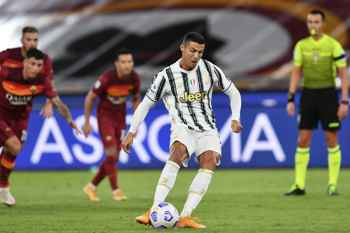 Roma-Juve 2-2, doppio Veretout e doppio CR7