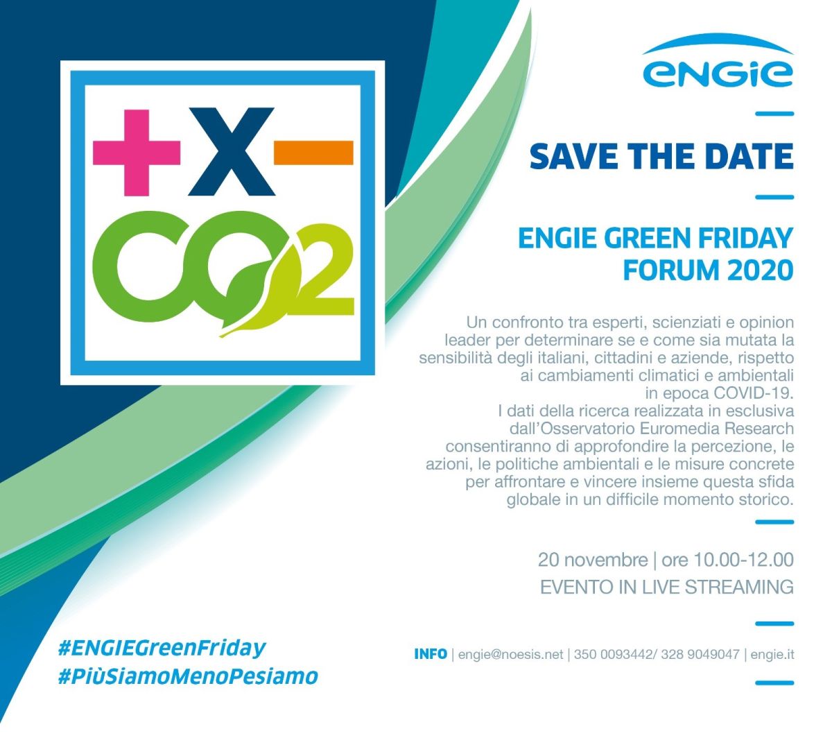 Il 20 novembre si terrà l’Engie Green Friday Forum2020