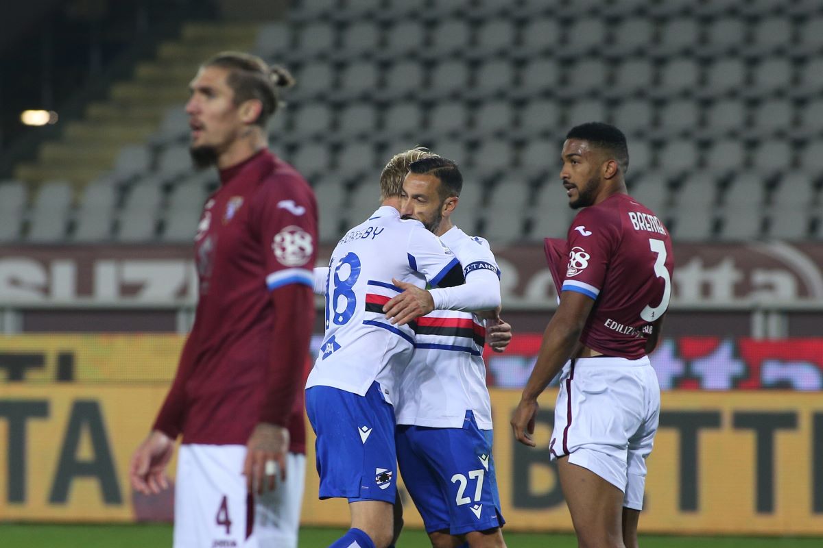 Torino e Sampdoria si dividono la posta, all’Olimpico finisce 2-2