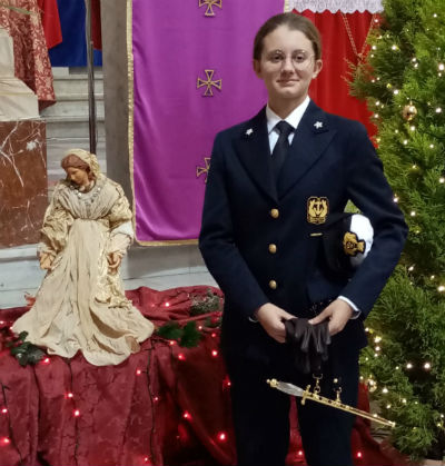 Valguarnera: Ludovica Chiara allieva della Scuola Militare Navale, consacra questa scelta davanti all’altare di S.Giuseppe
