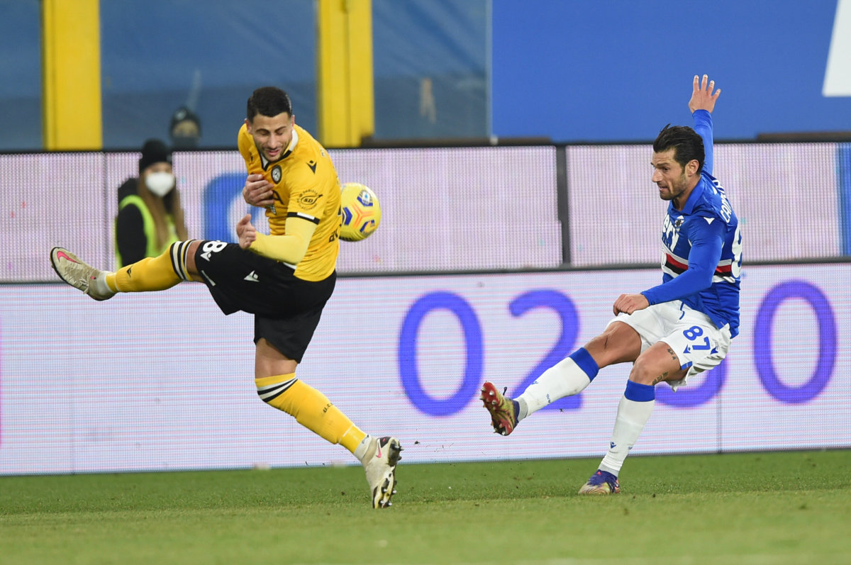 Sampdoria-Udinese 2-1, Torregrossa decisivo al debutto