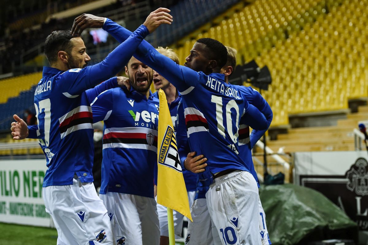 La Sampdoria espugna il Tardini, Parma sconfitto 2-0