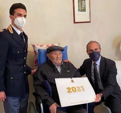 Enna, Polizia Stato festeggia i 100 anni del poliziotto Nicolò Rizzuto