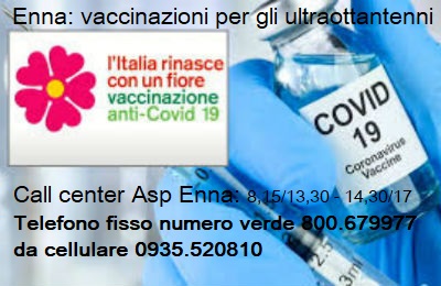 ASP Enna: slitta a febbraio la vaccinazione per gli ultraottantenni