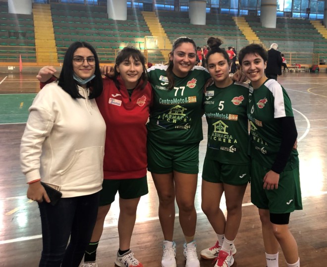 Atlete di Troina in luce nel campionato di serie A2 di pallamano femminile