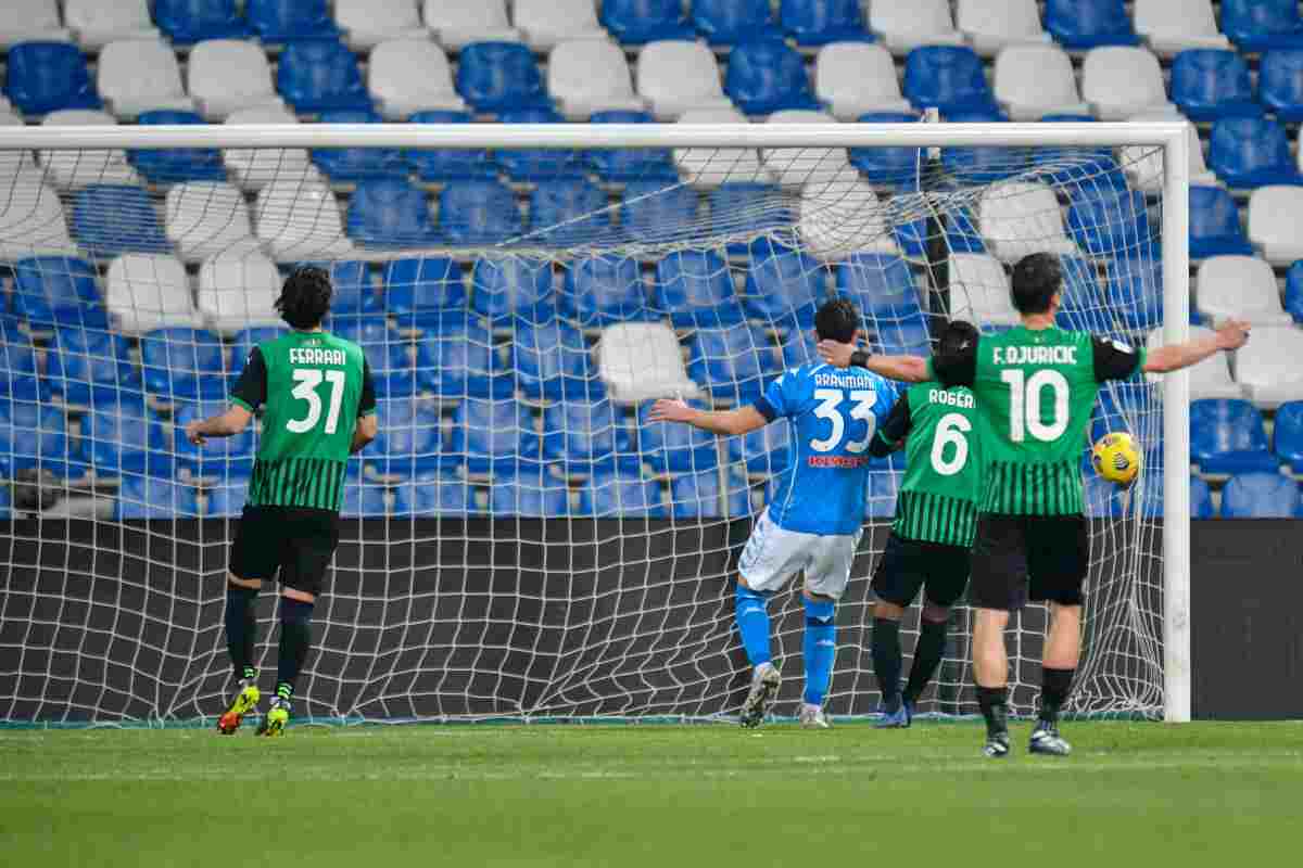 Gol, spettacolo ed emozioni: Sassuolo-Napoli finisce 3-3