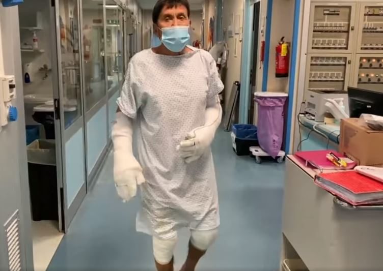 Morandi, primi passi in ospedale dopo l’incidente “Sono stato fortunato”