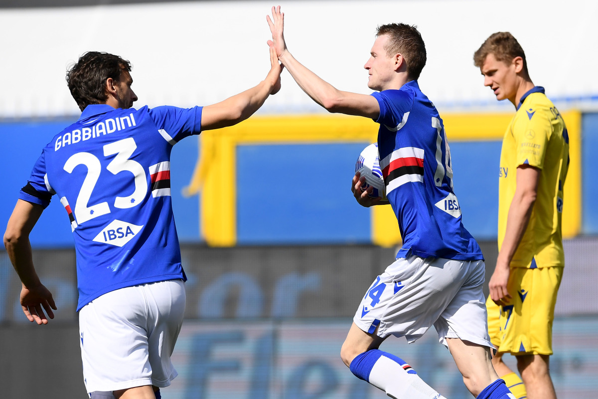 Vittoria in rimonta per la Sampdoria, 3-1 al Verona