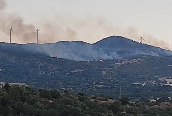 Troina: devastata dalle fiamme il territorio a valle del parco eolico