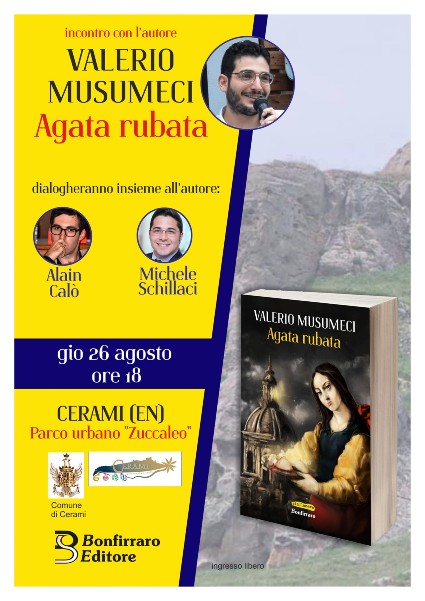 Cerami: presentazione del libro di Valerio Musumeci “Agata Rubata”