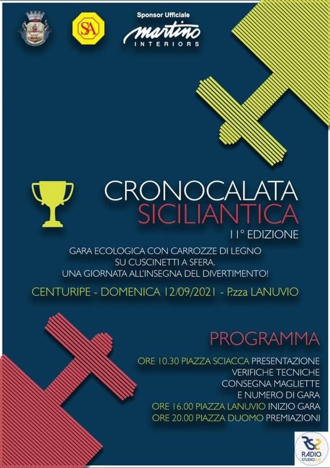 Centuripe. Cronoscalata Siciliantica: XI gara ecologica su carrozze di legno su cuscinetti a sfera