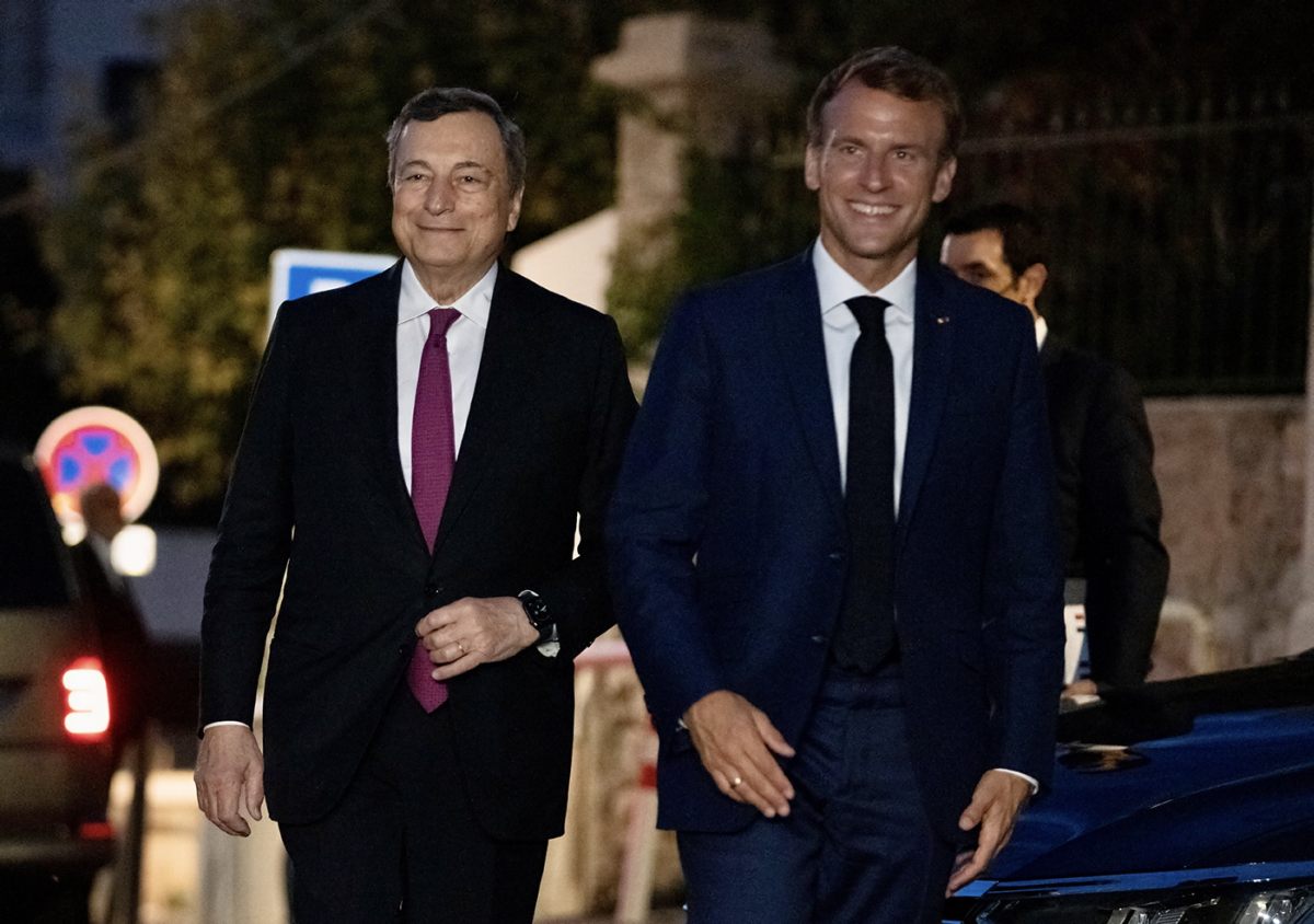 Draghi incontra Macron, confronto sui temi del vertice G20