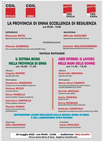 Settore tessile motore di sviluppo aree interne. A Gagliano Castelferrato iniziativa di Cgil e Filctem regionali