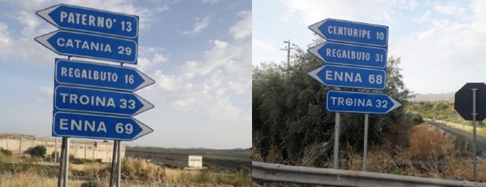 SS 121 Catania-Enna: da Ponte Maccarrone sul Simeto a Regalbuto 31 km o 16 km?