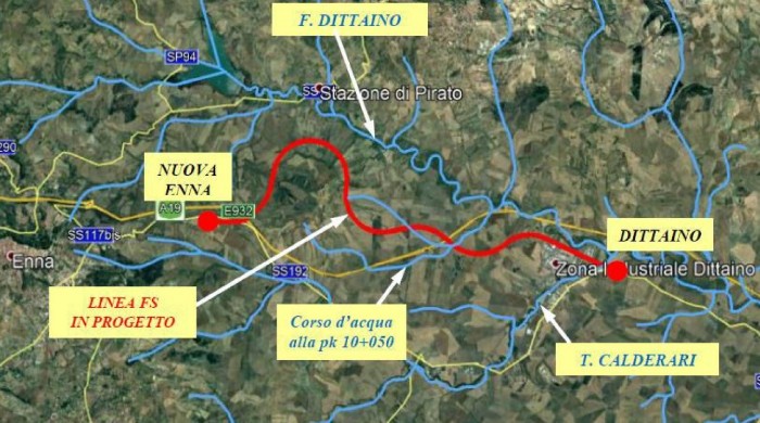 RFI, gara per la tratta nuova Enna Bassa – Dittaino (654 mln, tre gallerie per 8,5 km un viadotto e la nuova stazione)